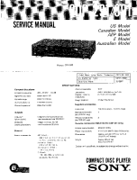 Sony CDP-291 - Service Manual 
